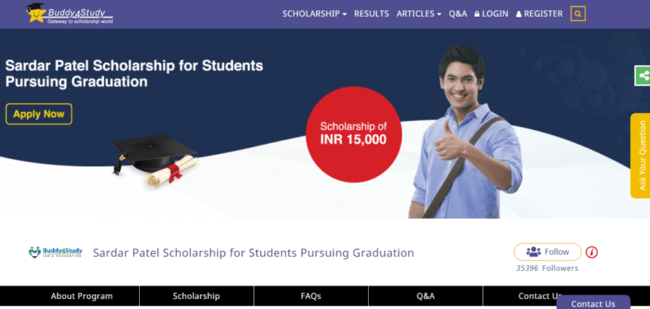 Sardar Patel Scholarship