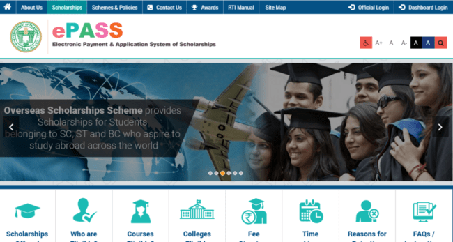 Ts epass Scholarship Registration Process