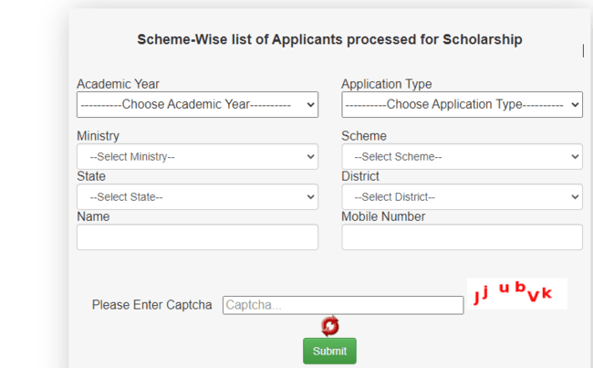 Beneficiary List for MOMA Scholarship
