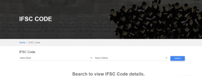 View IFSC Code