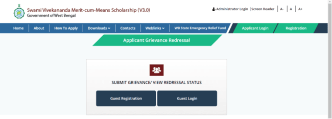 Not Registered Applicant