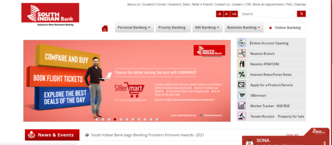 Official Website Of South Indian Bank Scholarship