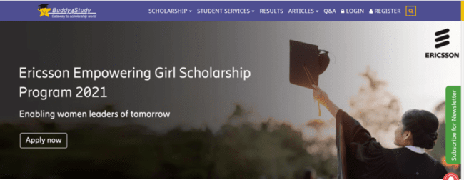Ericsson Empowering Girl Scholarship