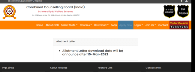 View Allotment Letter  