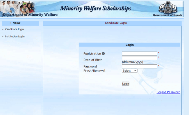 Candidate Login