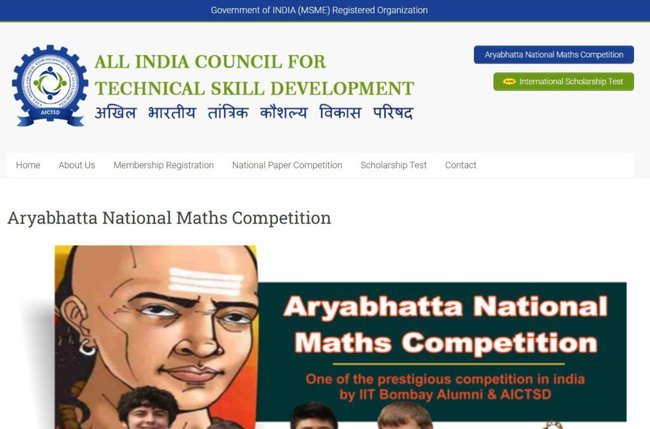 Steps to Apply for Aryabhatta National Maths Competition 