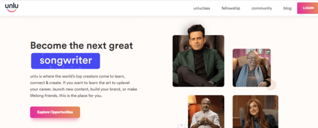 Unlu Lyrics Writing Fellowship Program