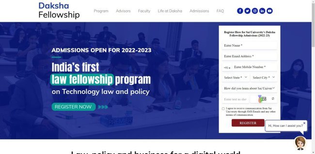 Application Procedure for Daksha Fellowship