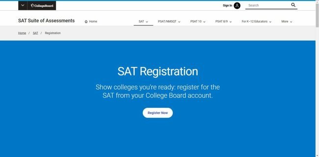 Application Procedure for SAT Scholarship 2022