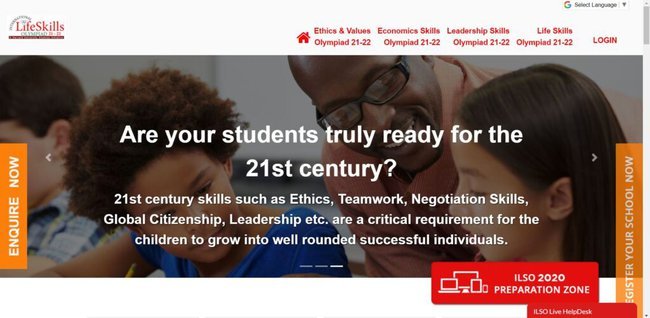 Application procedure for International Life Skills Olympiad 2022