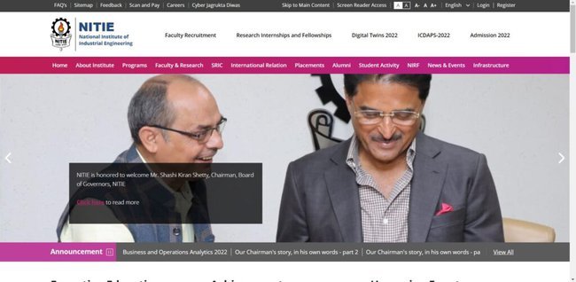 NITIE Post-Doctoral Fellowships 2022 Application Procedure