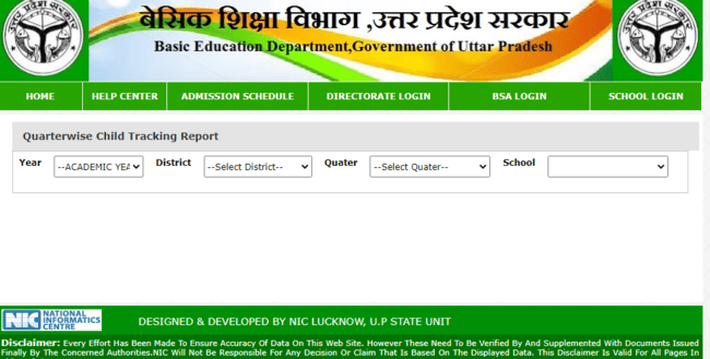 Child Tracking Report