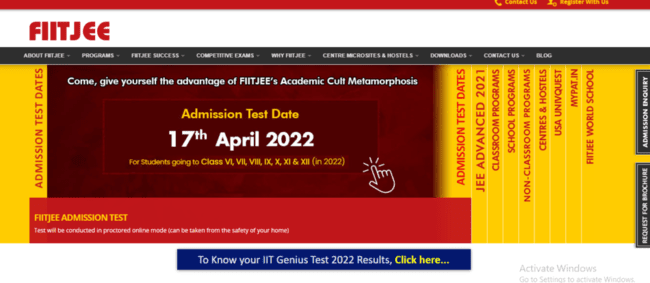 FIITJEE Scholarship Test