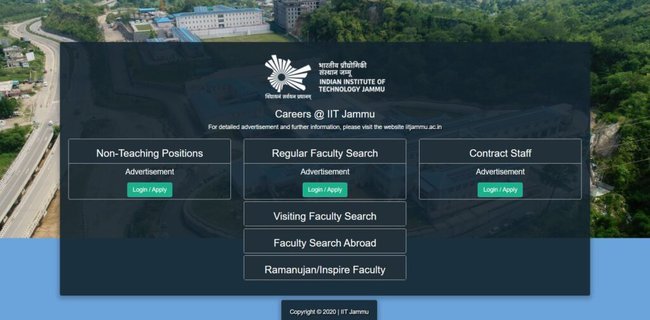Application Procedure for IIT Jammu Vritika Research Internship 2022