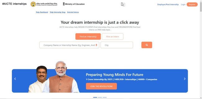 AICTE Tulip Finance Internship 2022 Application Procedure