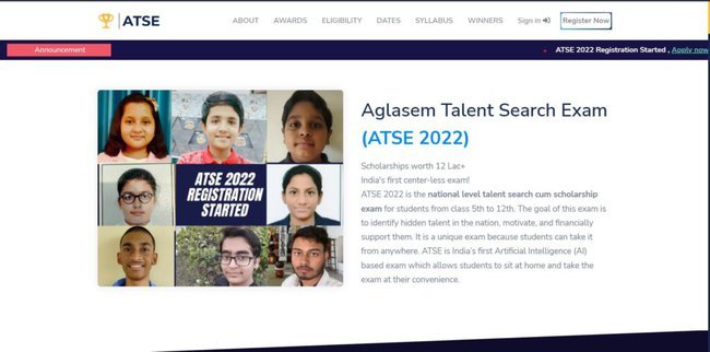 AglaSem Talent Search Exam ATSE 2022 Application Procedure