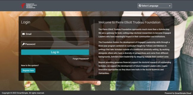 Steps to Register on the Pierre Elliott Trudeau Foundation