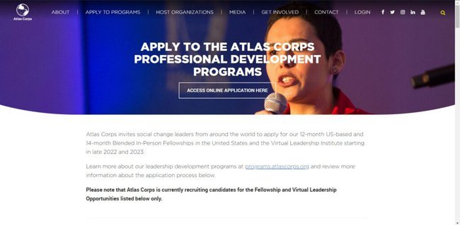 Application Procedure for Atlas Corps Fellowship