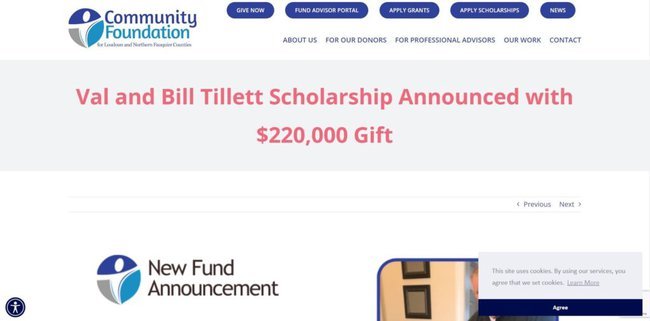 Tillett Scholarship 2022 Application Process