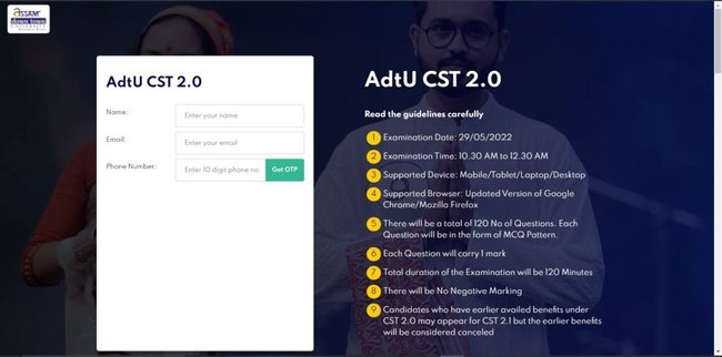 Adtu Scholarship Apply Online