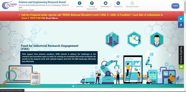 Application Procedure for SERB International Research Experience Fellowship