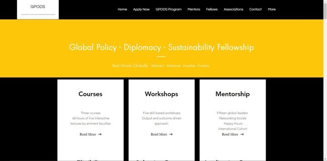 GPODS Fellowship 2022-23 Application Process