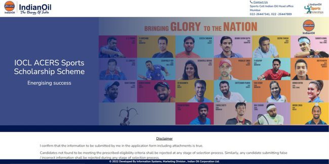 Registration Process Under Indian Oil Sports Scholarship