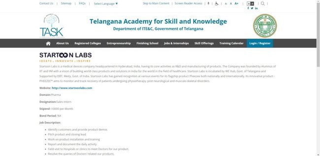 TASK- Startoon Labs Internship 2022 Application Process