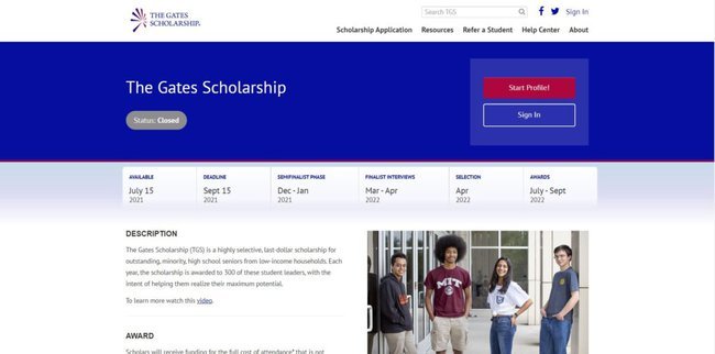 Gates Millennium Scholarship