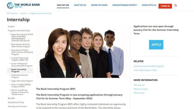 World Bank Internship