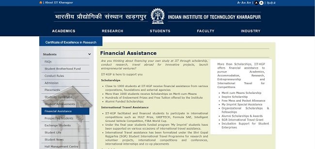 Financial Assistance