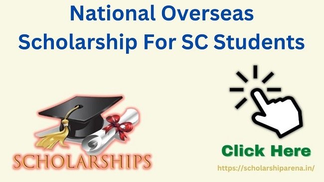 National Overseas Scholarship For SC Students
