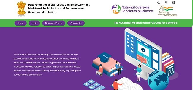 National Overseas Scholarship For SC Students Official Website