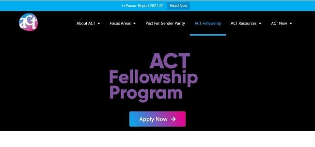 ACT Fellowship Program Official Website
