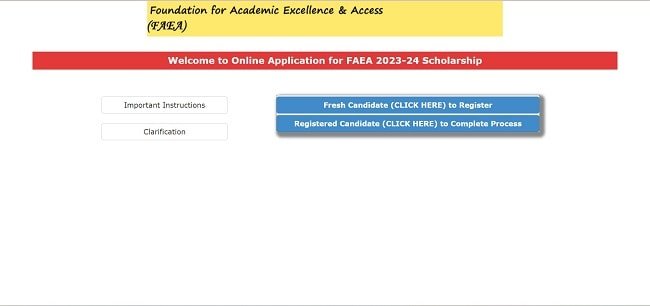 Click Here To Fill Online Application For FAEA Scholarship For 2023-2024 