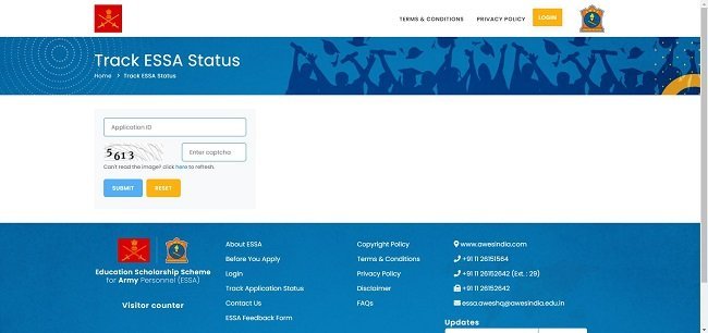 Track Application Status 