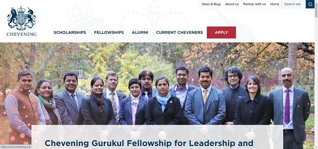 Chevening Gurukul Fellowship Official Website