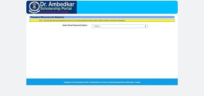 Process To Recover Password