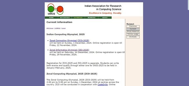 Zonal Informatics Olympiad ZIO Official Website