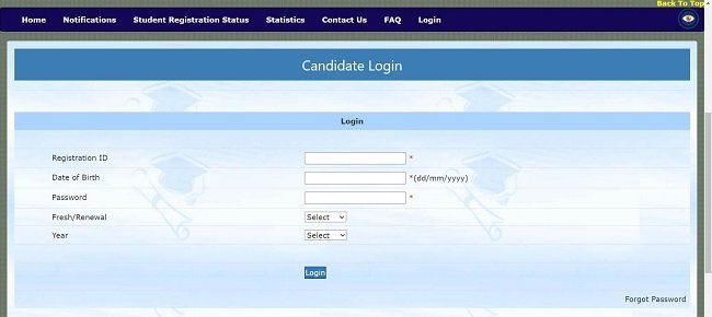 Candidate Login