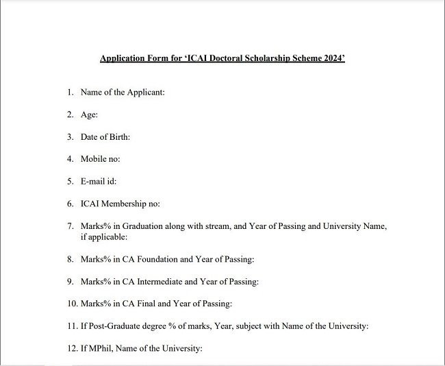 Application Form