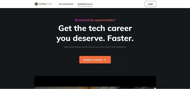 Coding Ninjas Scholarship Test Official Website