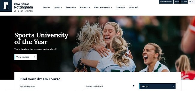 Nottingham Global Full Scholarship Official Website