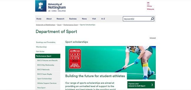 Sports scholarships