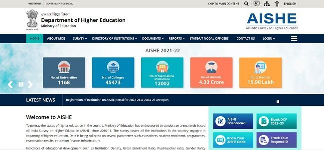 Know Your AISHE Code