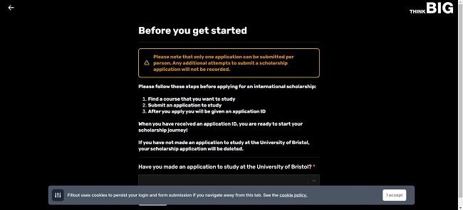 Think Big Postgraduate Scholarship