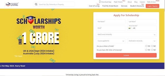 University Living Social Scholarship Official Website