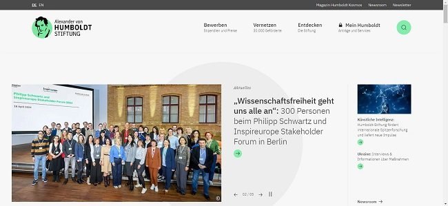 Humboldt Research Fellowships Official Website