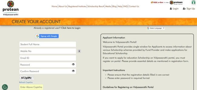 Registration Form