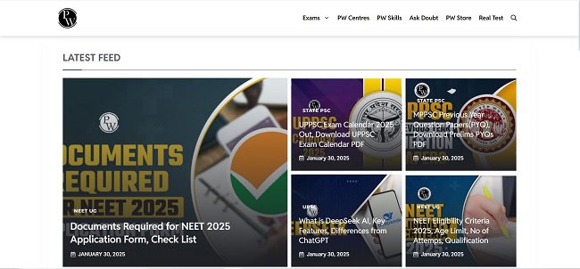 Defence Wallah Scholarship and Admission Test Official Website 